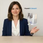 Maya showing EZVALO wireless motion sensor lights and charging station in a modern kitchen for review